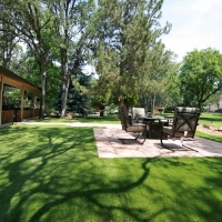 Artificial Grass Installation Cochiti Lake, New Mexico Landscape Design, Backyard Design