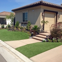 Fake Turf San Juan, New Mexico Paver Patio, Front Yard Landscape Ideas