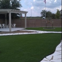 Grass Installation Cuyamungue, New Mexico Garden Ideas, Backyard Ideas