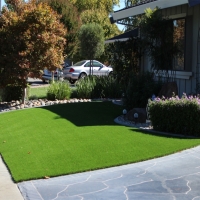 Grass Turf White Rock, New Mexico Landscape Design, Small Front Yard Landscaping