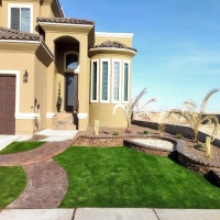 How To Install Artificial Grass Jemez Pueblo, New Mexico Landscape Rock, Front Yard