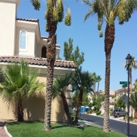 Synthetic Grass Waterflow, New Mexico Landscaping, Front Yard